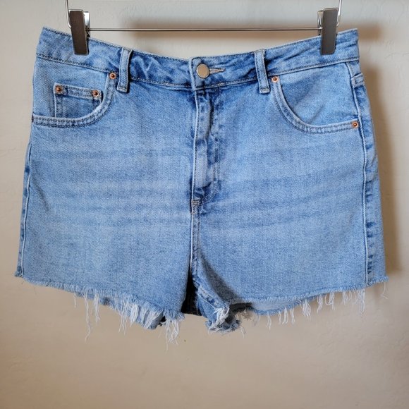 Topshop Moto Mom Cutoff Denim Jean Shorts - Picture 2 of 16